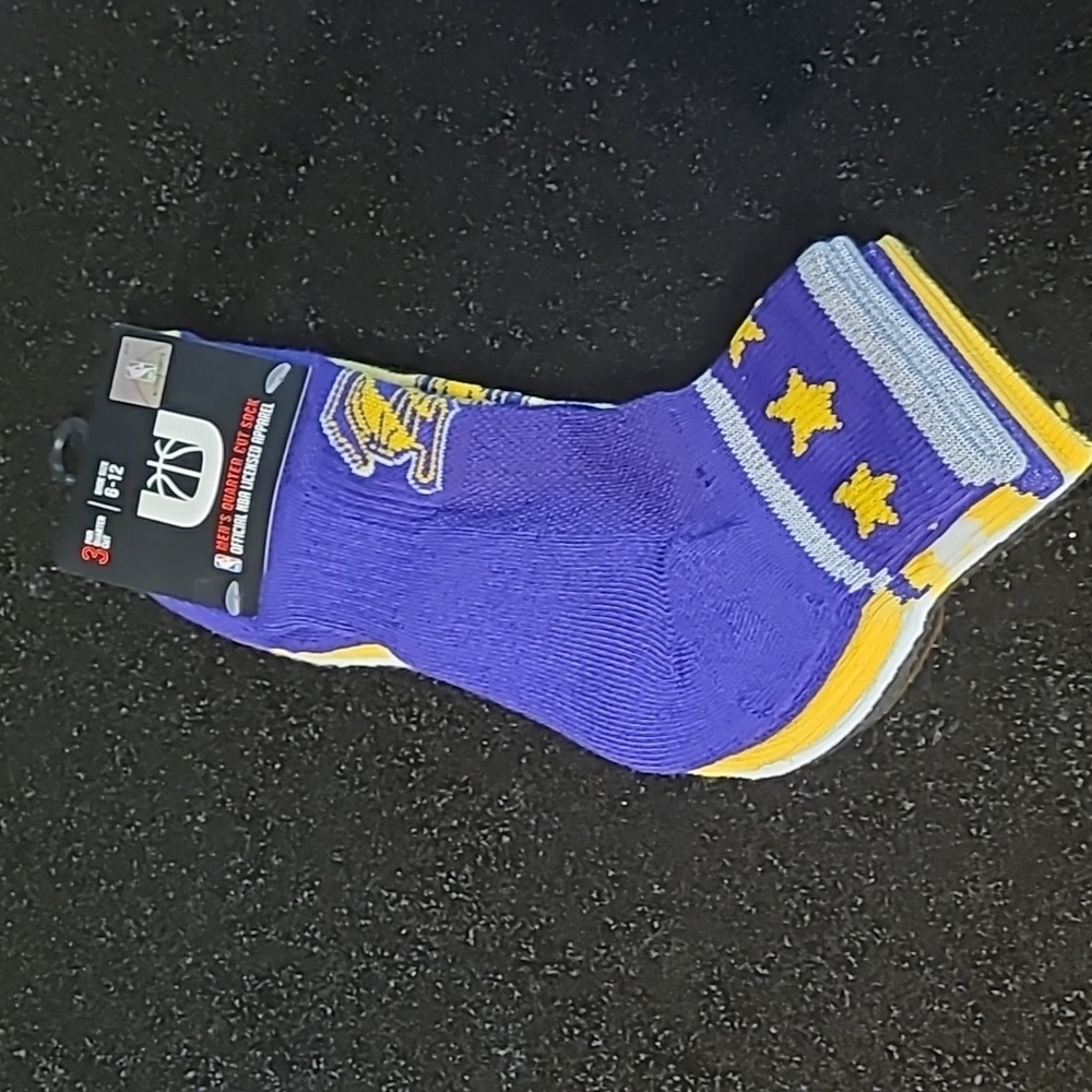 Los Angeles Lakers Quarter Cut Sock